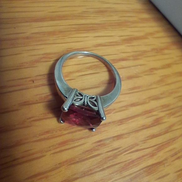 Jewelry - Elegant Sterling Silver size 7 Ring with Pink Gemstone $49